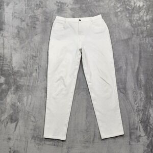 Doncaster Signature Jeans Womens 12 White High Rise Skinny Ankle‎ Stretch Denim